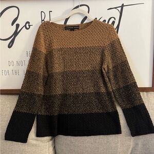 Josephine Chaus Brown and Black Gradient Sweater